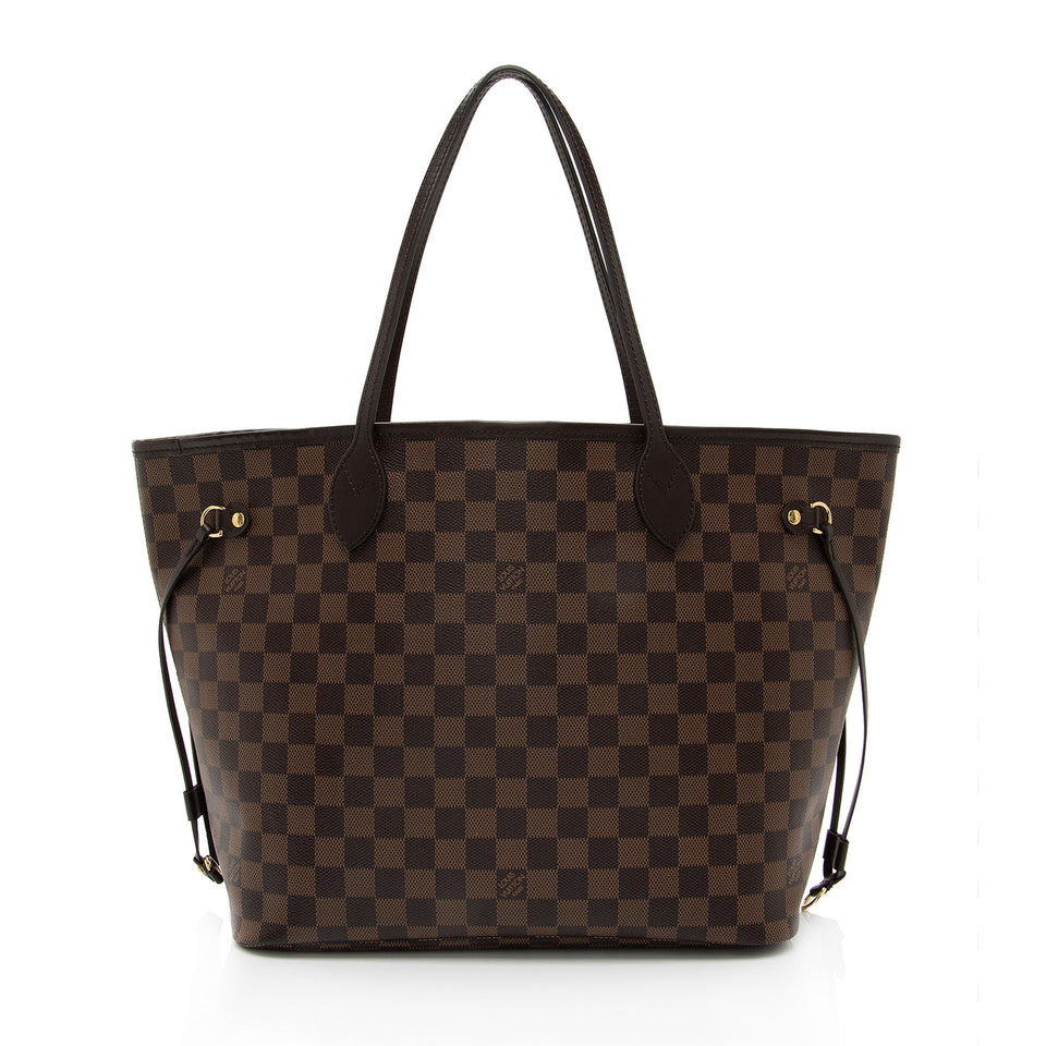 Louis Vuitton Damier Ebene Neverfull MM Tote (SHF-BrNtNW)