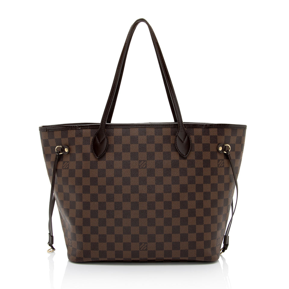 Louis Vuitton Damier Ebene Neverfull MM Tote (SHF-O62sUL)