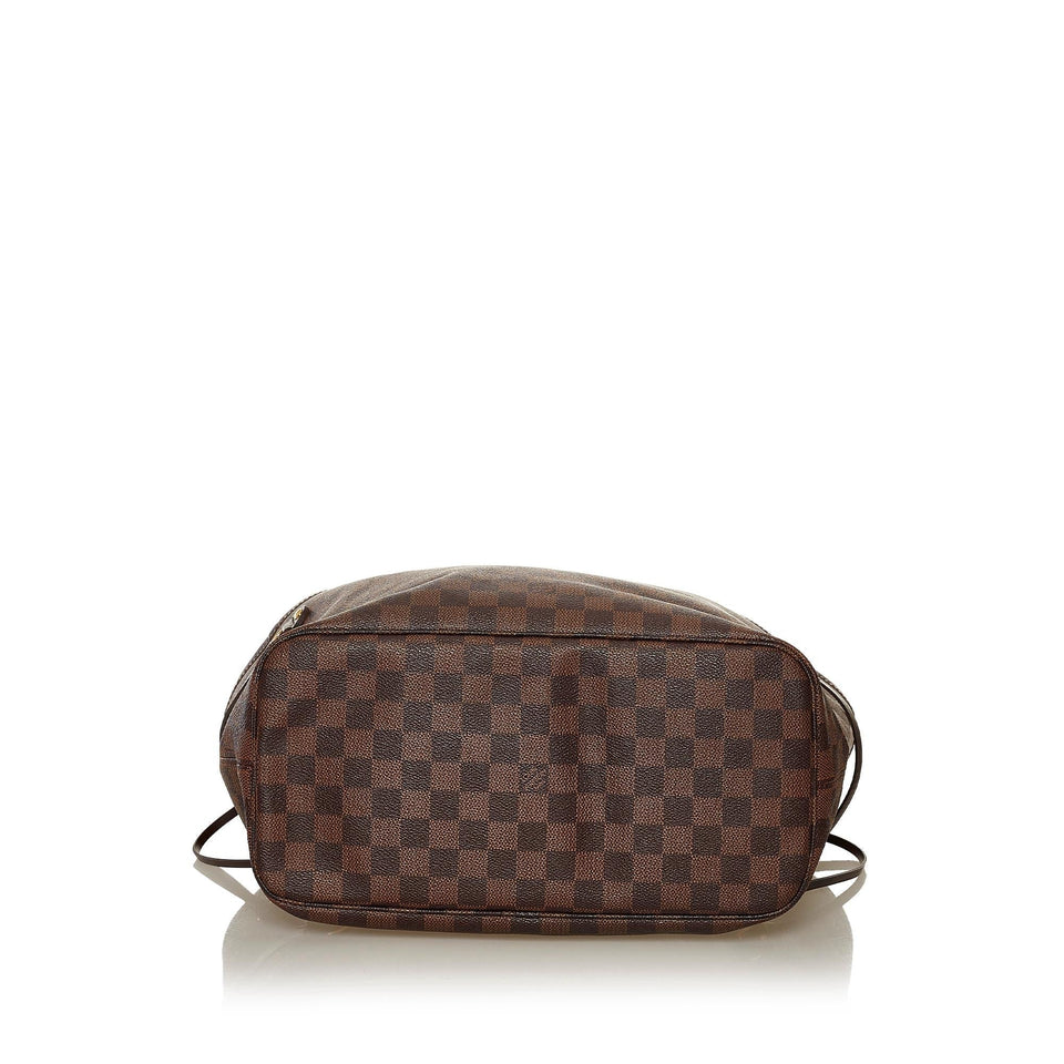 Louis Vuitton Damier Ebene Neverfull MM (SHG-34508)