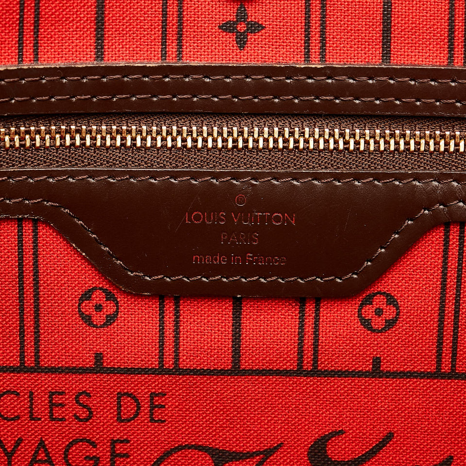 Louis Vuitton Damier Ebene Neverfull MM (SHG-34508)