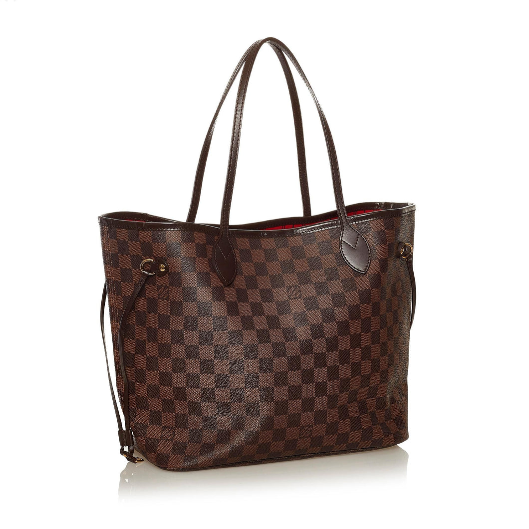 Louis Vuitton Damier Ebene Neverfull MM (SHG-34508)
