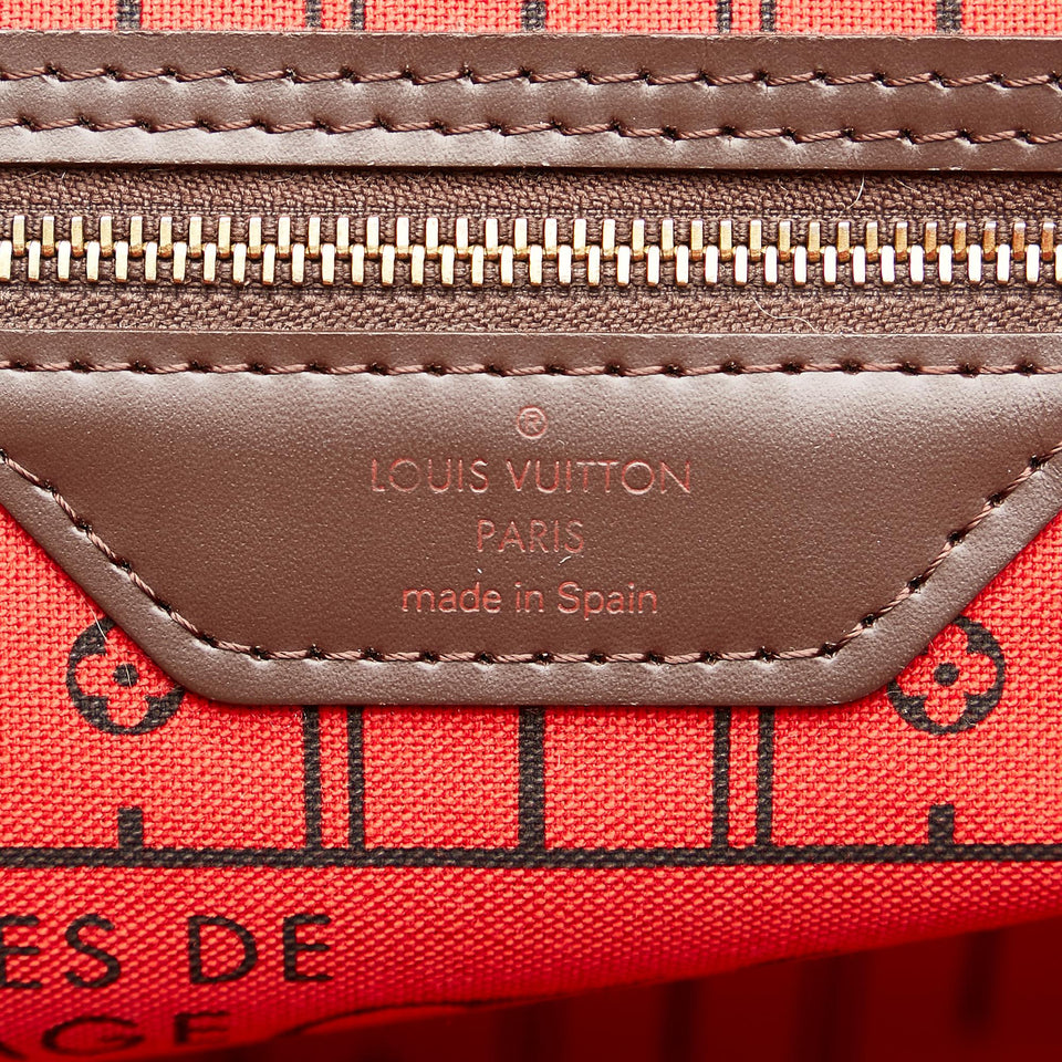 Louis Vuitton Damier Ebene Neverfull MM (SHG-37015)