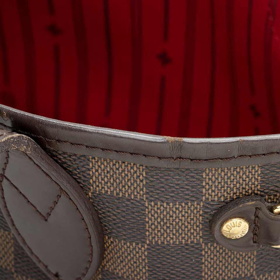 Louis Vuitton Damier Ebene Neverfull PM Tote (SHF-20385)