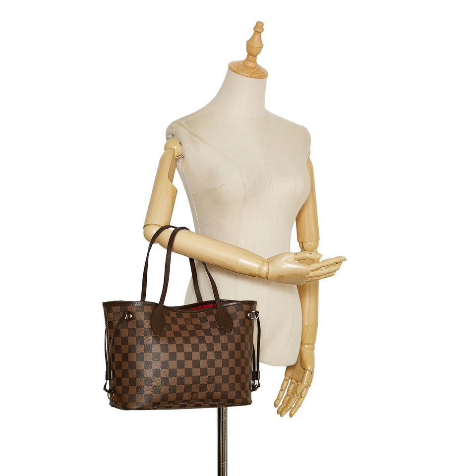 Louis Vuitton Damier Ebene Neverfull PM (SHG-36051)