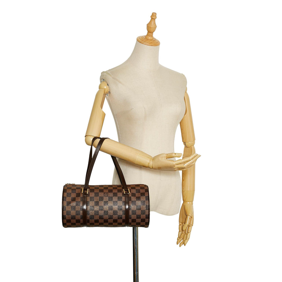 Louis Vuitton Damier Ebene Papillon 30 (SHG-37253)