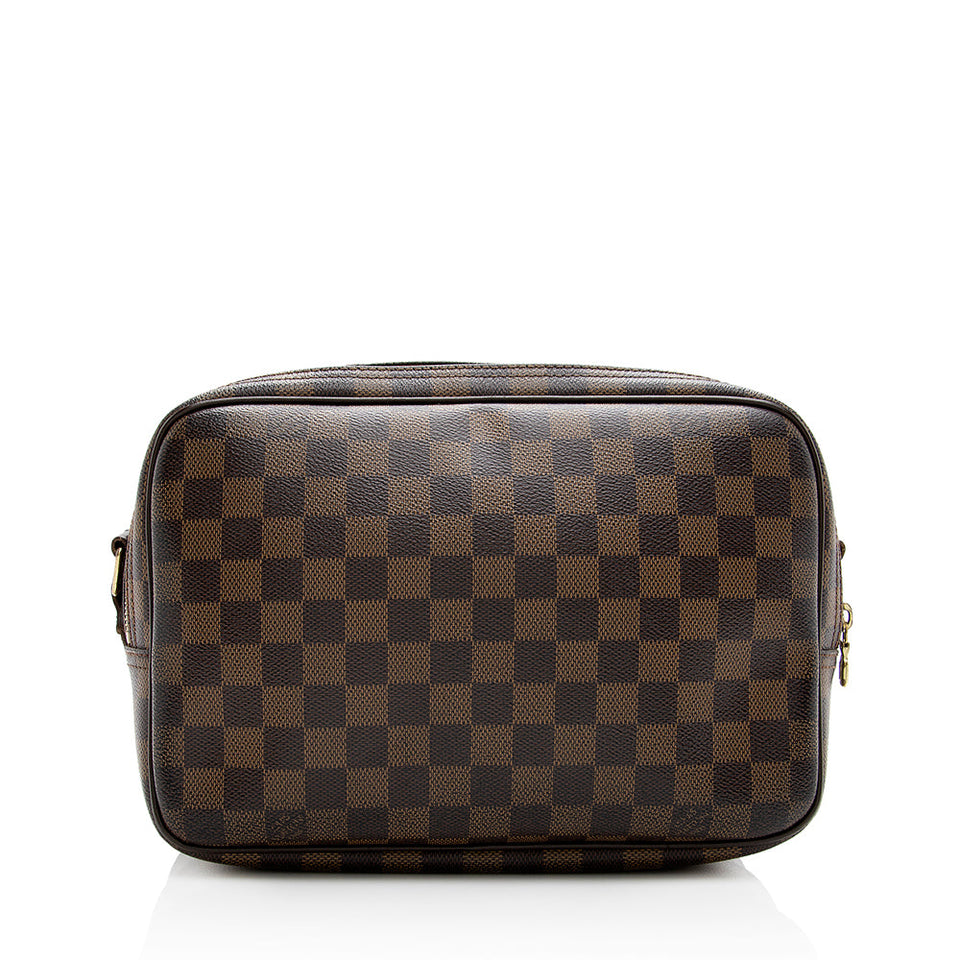 Louis Vuitton Damier Ebene Reporter PM Messenger Bag (SHF-18896)