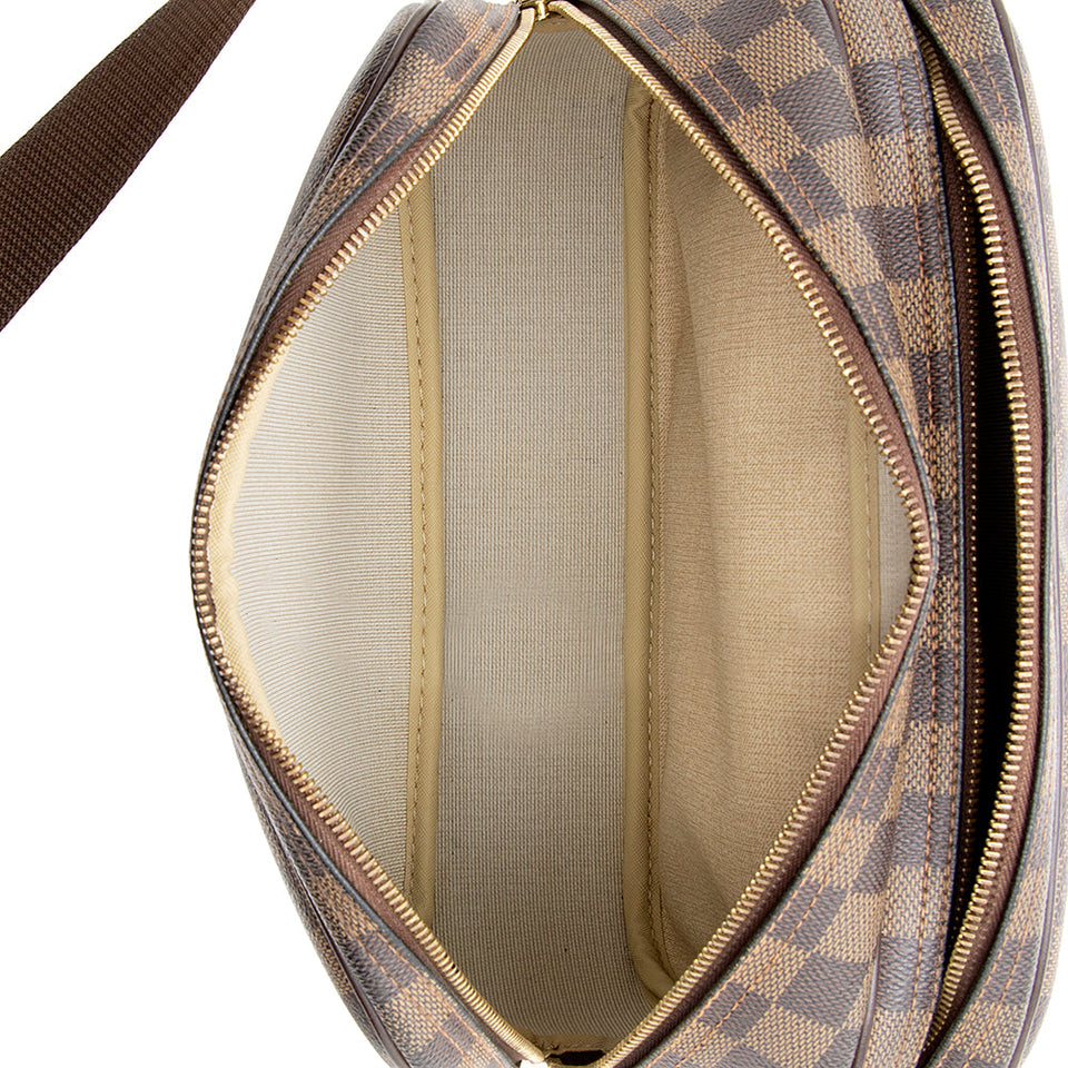 Louis Vuitton Damier Ebene Reporter PM Messenger Bag (SHF-18896)