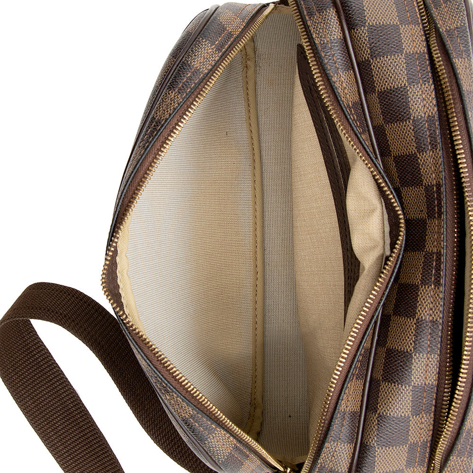 Louis Vuitton Damier Ebene Reporter PM Messenger Bag (SHF-18896)