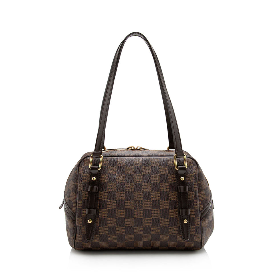 Louis Vuitton Damier Ebene Rivington PM Satchel (SHF-16336)