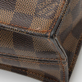 Louis Vuitton Damier Ebene Sac Plat Tote (SHF-20478)