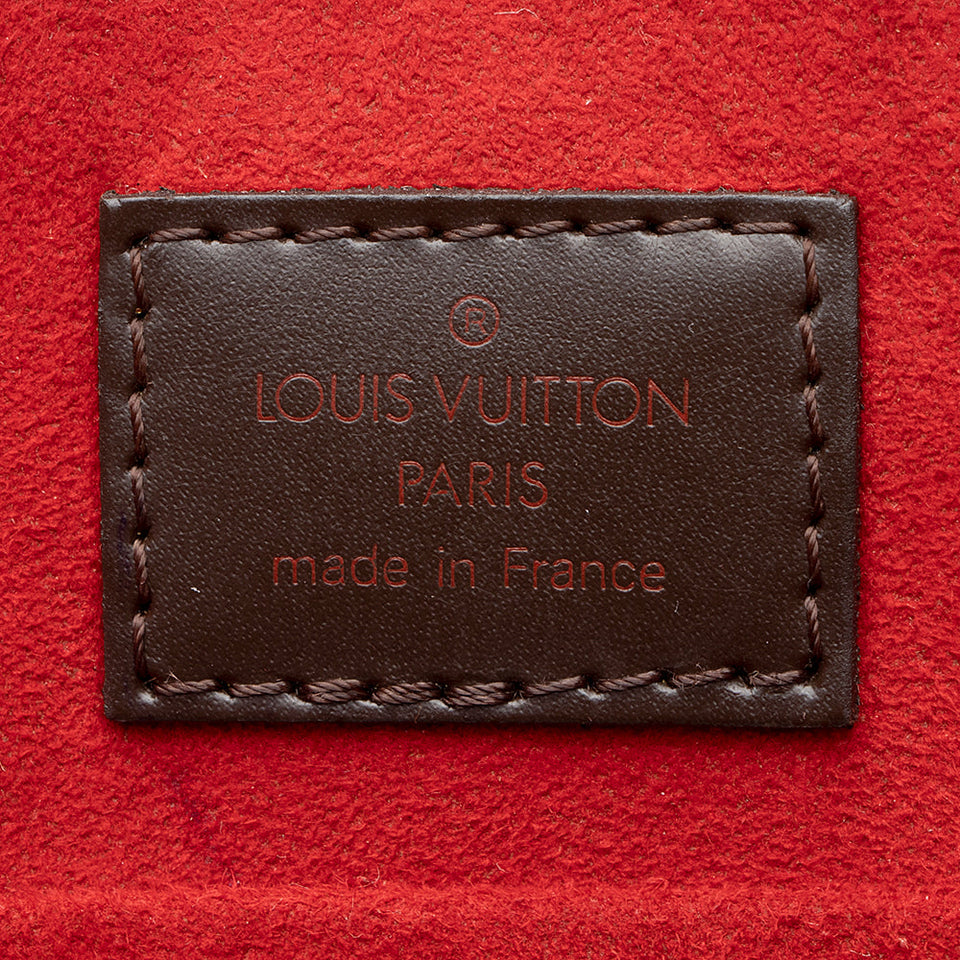 Louis Vuitton Damier Ebene Sac Plat Tote (SHF-20478)