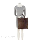 Louis Vuitton Damier Ebene Sac Plat Tote (SHF-20478)