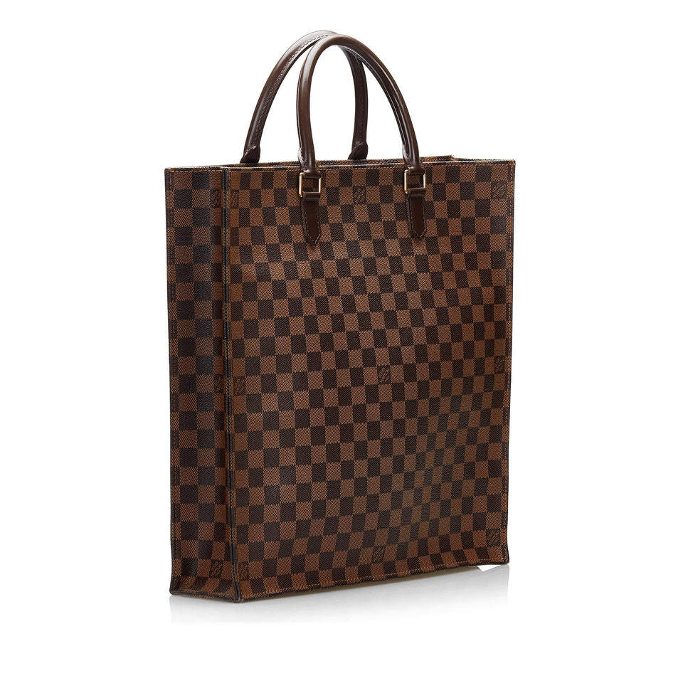 Louis Vuitton Damier Ebene Sac Plat (SHG-yOzQeM)