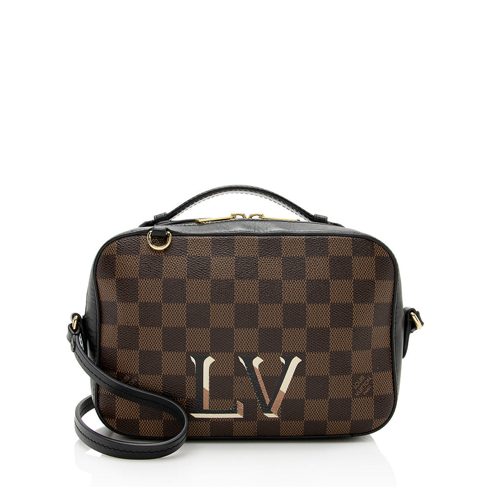 Louis Vuitton Damier Ebene Santa Monica Shoulder Bag (SHF-21951)