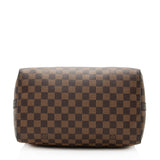 Louis Vuitton Damier Ebene Speedy Bandouliere 30 Satchel (SHF-20250)
