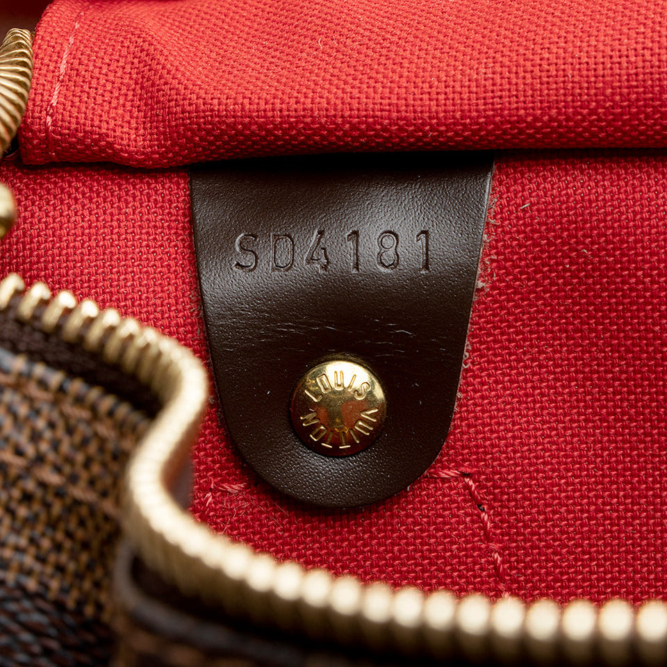 Louis Vuitton Damier Ebene Speedy 30 Satchel (SHF-20976)