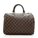 Louis Vuitton Damier Ebene Speedy 30 Satchel (SHF-20976)