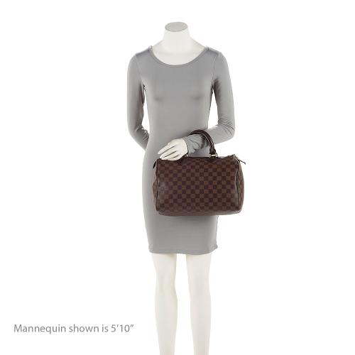 Louis Vuitton Damier Ebene Speedy 30 Satchel (SHF-20976)