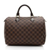 Louis Vuitton Damier Ebene Speedy 30 Satchel (SHF-oAFle2)