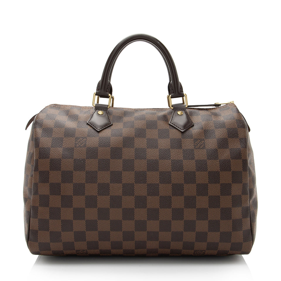 Louis Vuitton Damier Ebene Speedy 30 Satchel (SHF-woWUpp)
