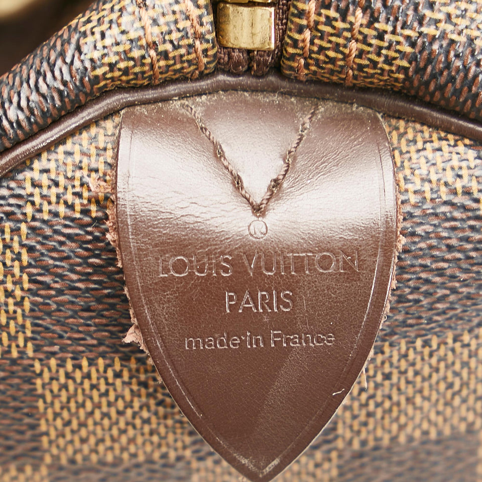Louis Vuitton Damier Ebene Speedy 30 (SHG-35476)