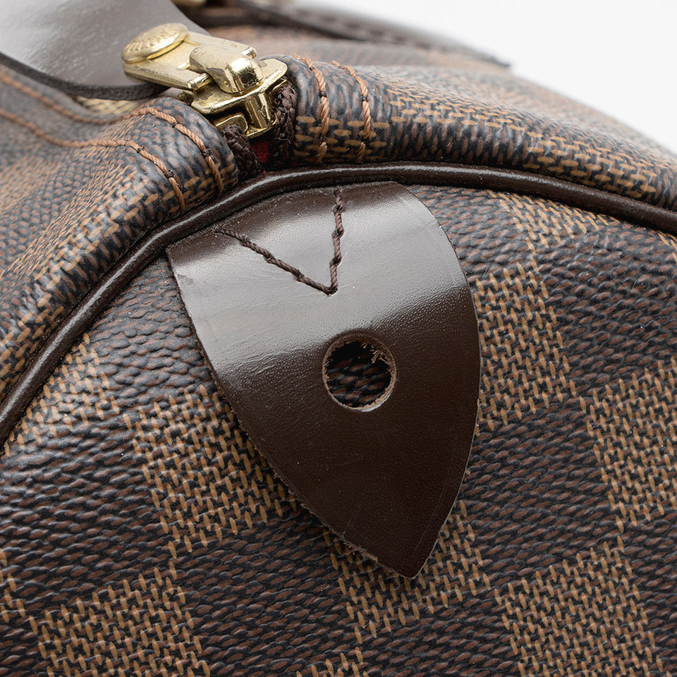Louis Vuitton Damier Ebene Speedy 35 Satchel (SHF-21567)