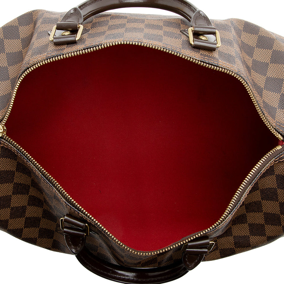 Louis Vuitton Damier Ebene Speedy 35 Satchel (SHF-21567)