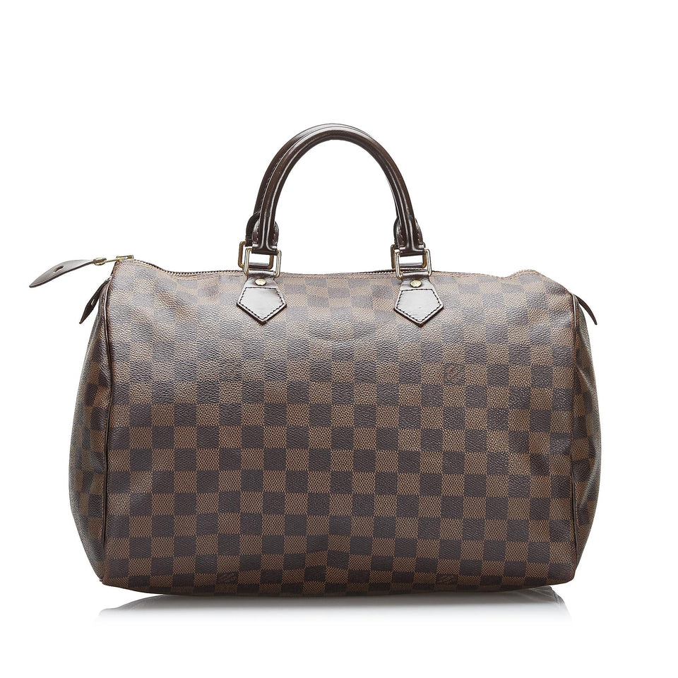 Louis Vuitton Damier Ebene Speedy 35 (SHG-Vmi4oA)