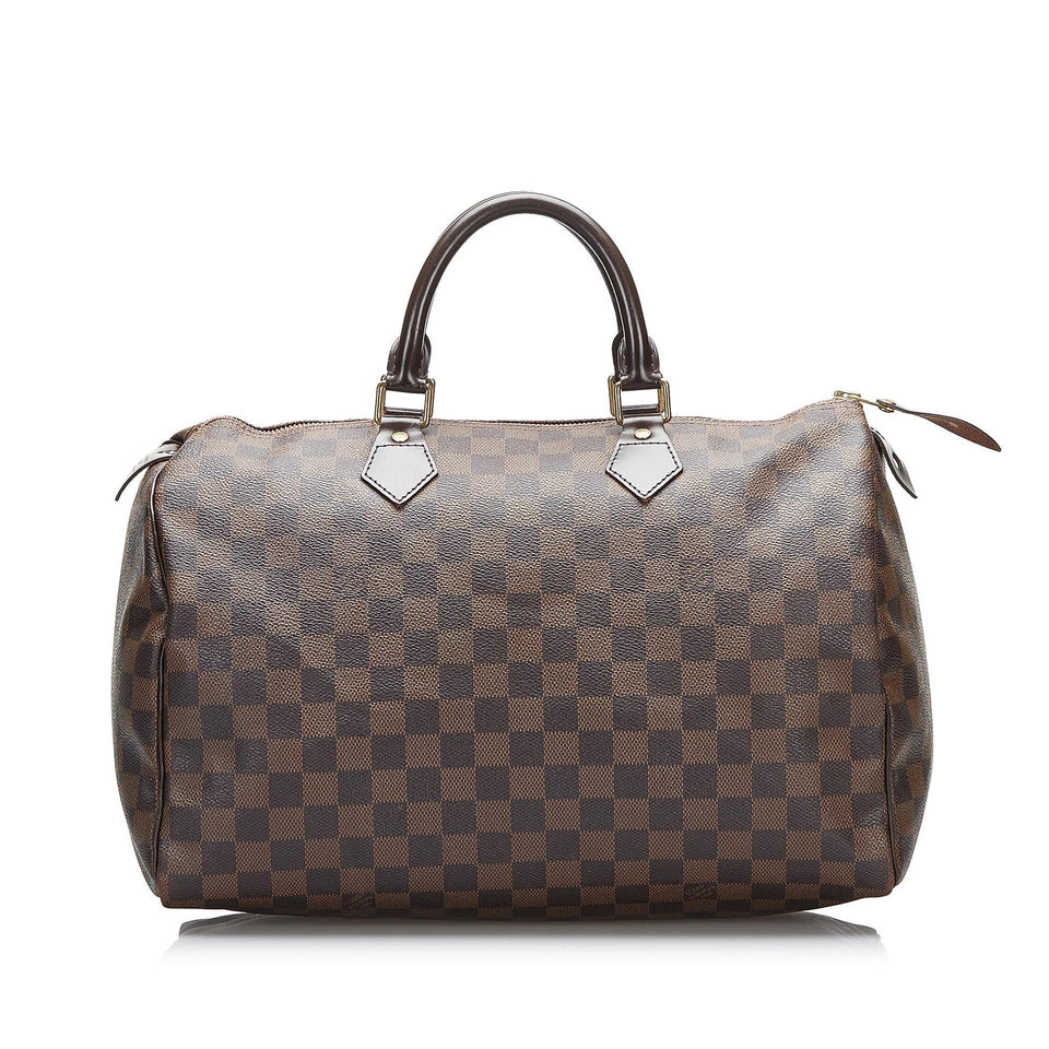 Louis Vuitton Damier Ebene Speedy 35 (SHG-Vmi4oA)
