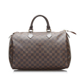 Louis Vuitton Damier Ebene Speedy 35 (SHG-Vmi4oA)
