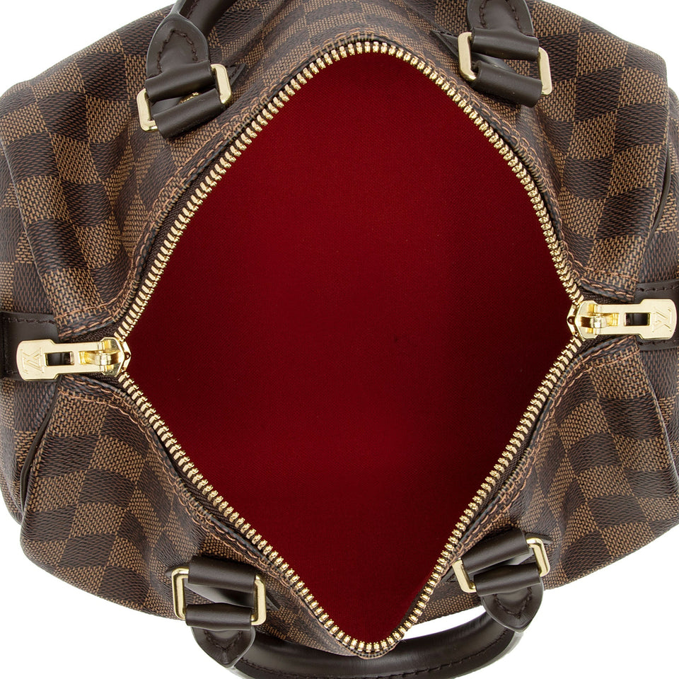 Louis Vuitton Damier Ebene Speedy Bandouliere 25 Satchel (SHF-G4jOep)