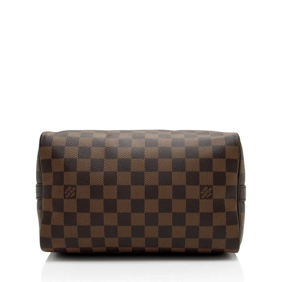 Louis Vuitton Damier Ebene Speedy Bandouliere 25 Satchel (SHF-El704A)