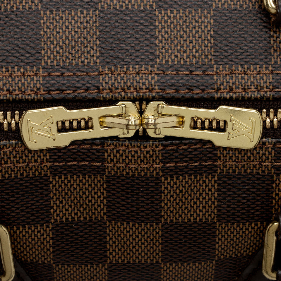 Louis Vuitton Damier Ebene Speedy Bandouliere 25 Satchel (SHF-El704A)