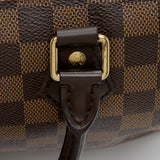 Louis Vuitton Damier Ebene Speedy Bandouliere 25 Satchel (SHF-El704A)