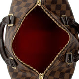 Louis Vuitton Damier Ebene Speedy Bandouliere 25 Satchel (SHF-El704A)