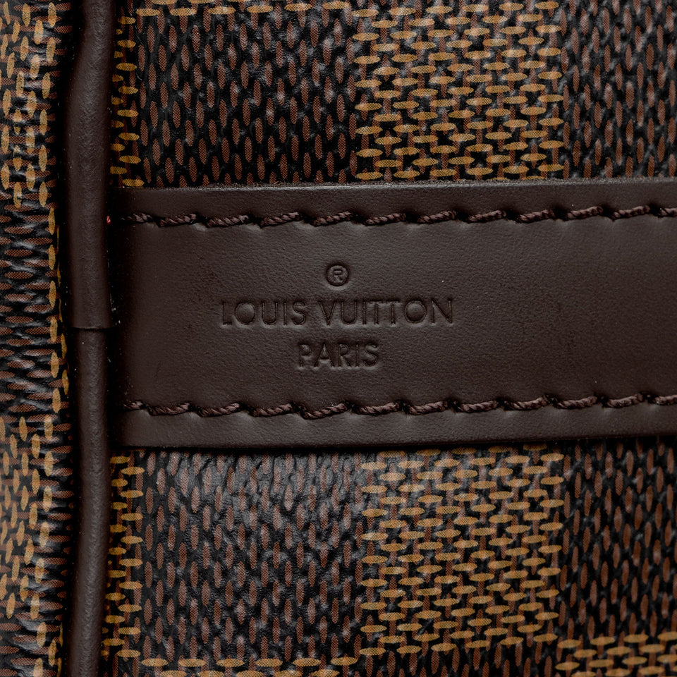 Louis Vuitton Damier Ebene Speedy Bandouliere 25 Satchel (SHF-El704A)