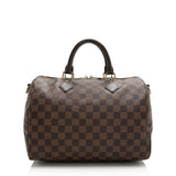 Louis Vuitton Damier Ebene Speedy Bandouliere 30 Satchel (SHF-21943)