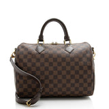 Louis Vuitton Damier Ebene Speedy Bandouliere 30 Satchel (SHF-21943)