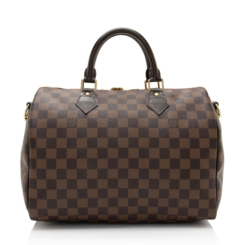 Louis Vuitton Damier Ebene Speedy Bandouliere 30 Satchel (SHF-XEgoqX)
