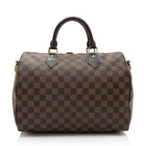 Louis Vuitton Damier Ebene Speedy Bandouliere 30 Satchel (SHF-XEgoqX)