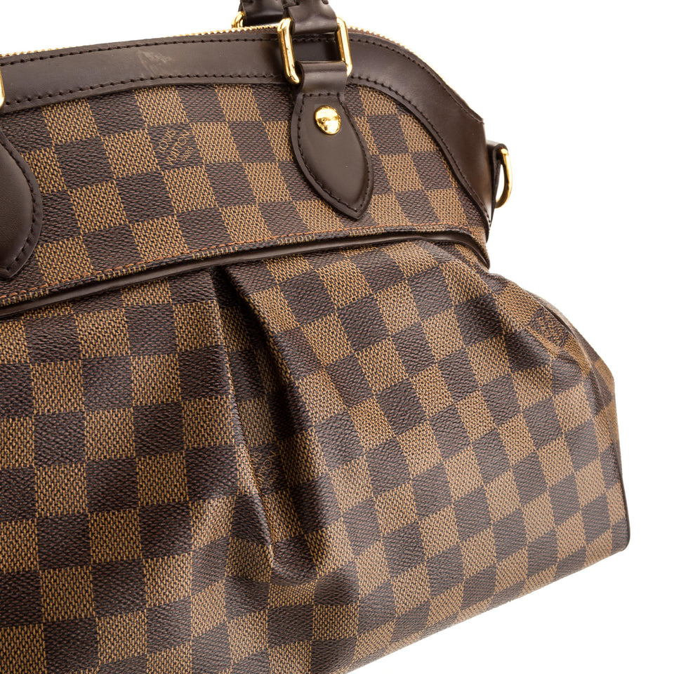 Louis Vuitton Damier Ebene Trevi PM Shoulder Bag (SHF-11452)
