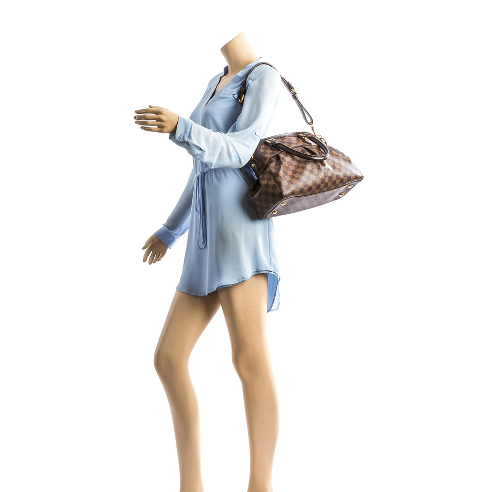 Louis Vuitton Damier Ebene Trevi PM Shoulder Bag (SHF-11452)