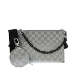 Louis Vuitton Damier Glitter Taurillon In The Loop Trio Pouch (SHG-x6woM7)