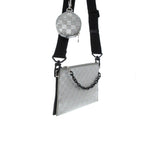 Louis Vuitton Damier Glitter Taurillon In The Loop Trio Pouch (SHG-x6woM7)