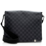 Louis Vuitton Damier Graphite District MM Messenger Bag (SHF-19605)