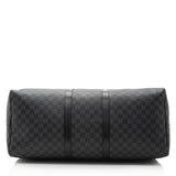 Louis Vuitton Damier Graphite Keepall Bandouliere 55 Duffel Bag (SHF-22704)