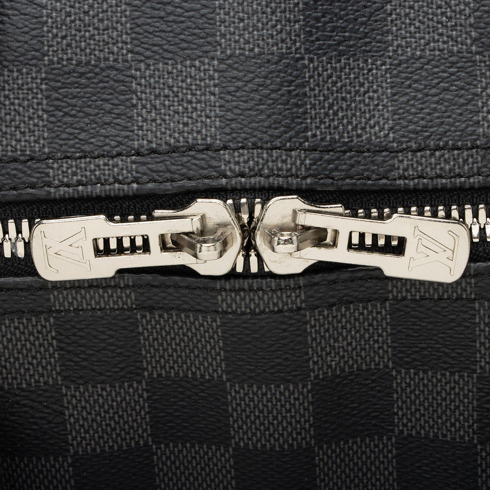 Louis Vuitton Damier Graphite Keepall Bandouliere 55 Duffel Bag (SHF-22704)
