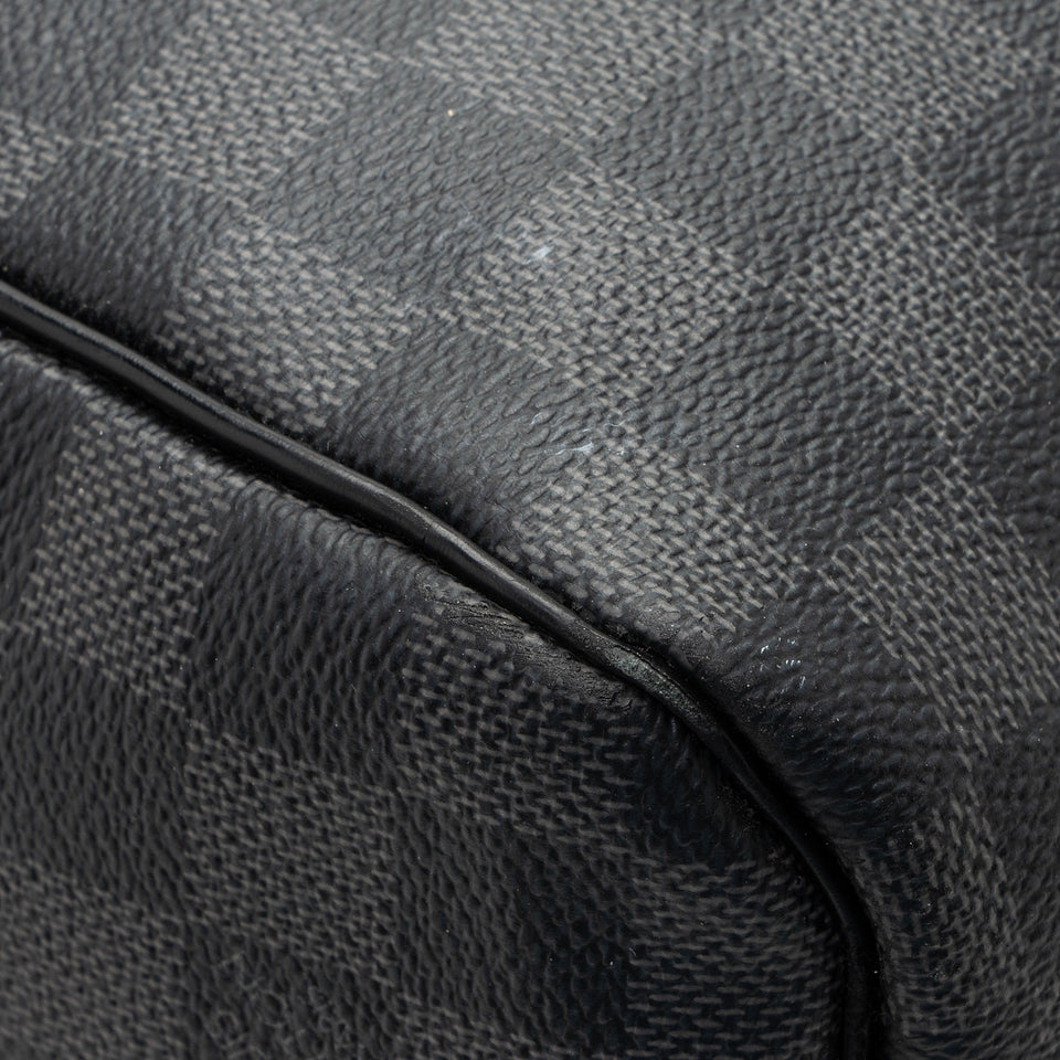 Louis Vuitton Damier Graphite Keepall Bandouliere 55 Duffel Bag (SHF-22704)