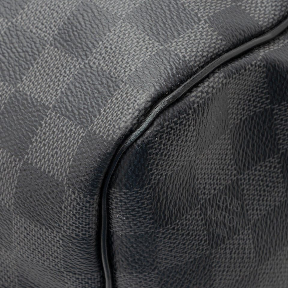 Louis Vuitton Damier Graphite Keepall Bandouliere 55 Duffel Bag (SHF-22704)