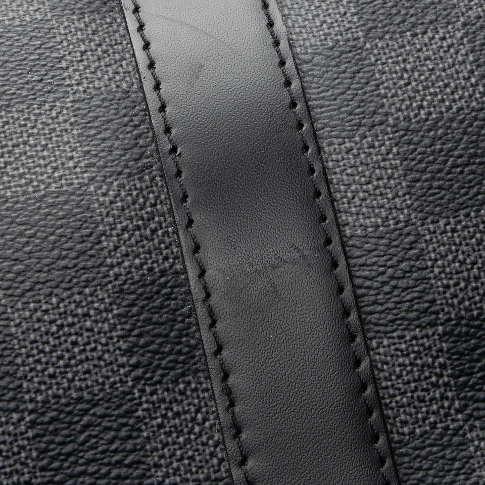 Louis Vuitton Damier Graphite Keepall Bandouliere 55 Duffel Bag (SHF-22704)